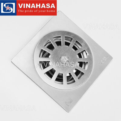 Ga Thoát Nước Inox 304 Vinahasa GC310 – Mặt 12×12cm, Dày 2.0mm, Ống Ø76
