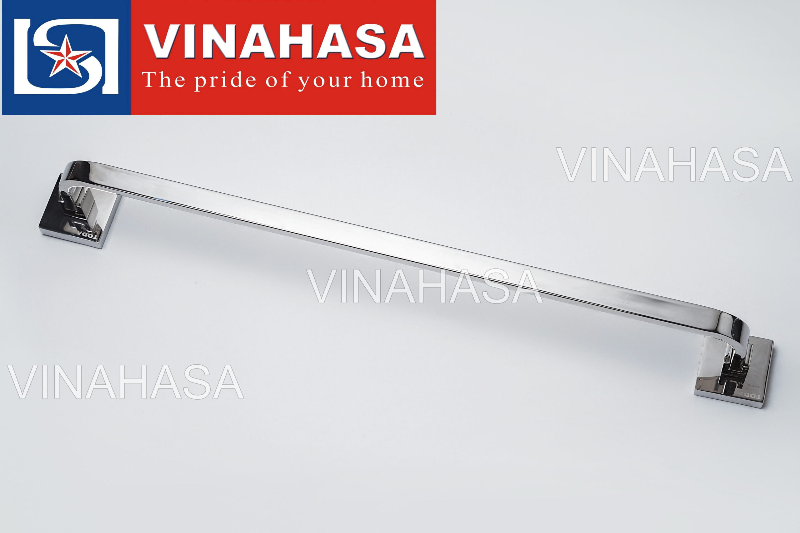 Thanh vắt khăn đơn inox 304 TODA TD4505 – Thiết kế uốn cạnh đế vuông