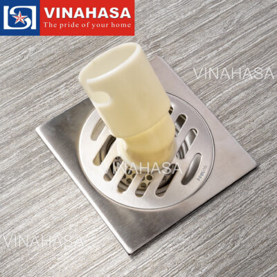 Thoát Sàn Máy Giặt Inox 304 Vinahasa GM02 – Thoát Sàn Kép 2 Trong 1, Dày 2.00mm, Ống Ø90