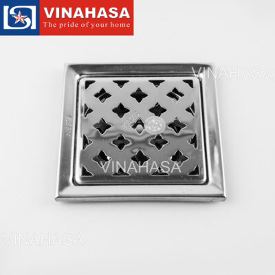 Ga Thoát Nước Inox 304 Vinahasa G221 – G421 | Mặt 15×15cm, Dày 0.6mm
