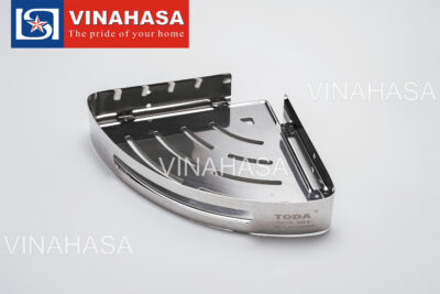 Kệ góc inox 304 TODA TD19 – Kệ góc tấm 25x25 cm, bền đẹp cho phòng tắm hiện đại