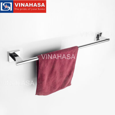 Thanh vắt khăn đơn chân vuông inox 304 TODA TD8505 – Thiết kế thanh tròn hiện đại